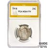 Image 1 : 1918 Standing Liberty Quarter PGA MS64 FH