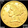 1894-O $5 Gold Half Eagle UNCIRCULATED