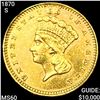 Image 1 : 1870-S Rare Gold Dollar UNCIRCULATED