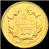 Image 2 : 1878 $3 Gold Piece UNCIRCULATED
