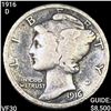 1916-D Mercury Dime LIGHTLY CIRC