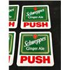 Image 2 : A Lot Of 6 Vintage 5"- 5" Schweppes Glass Door Push Sticker