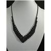 Image 2 : Vintage Black Rhinestone Necklace