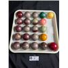 Image 1 : Antique Set of Snooker Balls