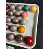 Image 3 : Antique Set of Snooker Balls