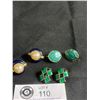 Image 2 : 3 Pcs Enamelled Clip Back Earrings