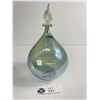 Image 1 : Lovely Delicate Murano Italy Blown Glass Vessel w/ Glass Stopper - Original Sticker