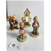 Image 2 : Lot of 4 Vintage Hummel Figurines. The " Shoe Black" sign has been repaired
