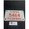 Image 1 : Mint Condition Florida Motorbike License Plate