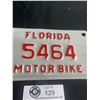 Image 2 : Mint Condition Florida Motorbike License Plate