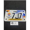 Image 1 : Mint Unissued 2002 Utah Salt Lake City Olympic Games Motorcycle Liscense Plate, Very Low Number