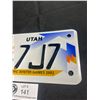 Image 3 : Mint Unissued 2002 Utah Salt Lake City Olympic Games Motorcycle Liscense Plate, Very Low Number