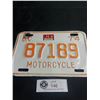 Image 1 : Rare Natural 1974 w/ 1977 BC Motorcycle License Plate