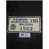 Image 1 : 1965 Mexico Motorcycle License Plate, Very Hard to Find