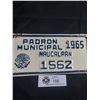 Image 2 : 1965 Mexico Motorcycle License Plate, Very Hard to Find