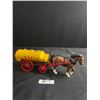 Image 1 : Very Nice Shell Oil Horse and Oil Tanker Die-Cast, 13" Long