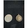 Image 2 : Vintage Silver Dollar Gaming Token, Fremont, Las Vegas and Bronze Pendant