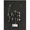 Image 1 : Collection of Vintage Crosses, Some Crucifix, Pendants, and Old Keys