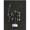 Image 1 : Collection of Vintage Crosses, Some Crucifix, Pendants, and Old Keys