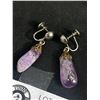 Image 2 : Vintage Amethyst Drop Earrings