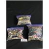 Image 1 : 3 Bags of Misc. Costume Jewelry, Earrings, Pendants, Parts