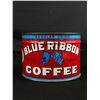 Image 1 : Vintage Blue Ribbon Vacuum Sealed Coffee Tin