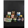 Image 1 : Large Lot of Vintage Collectible Tins. Tobacco, Oil, etc