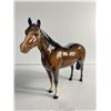Image 2 : Vintage Beswick England Large Brown Glossy Horse and Beswick Lying Brown Foal 915