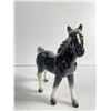Image 3 : Hand Decorated Ries Black/White Horse from Japan and Giftcraft Brown horse Black Mane/Tail, White Le