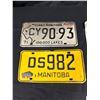 Image 2 : Lot of 4 Vintage Manitoba Licence Plates
