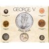 Image 2 : Selected Coinage of George V - Coins Have Shifted in The Frame - Silver & Stamps