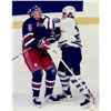 Image 2 : 123 The Knockout  - Tie Domi vs. Ulf Samuelson - Oct 14, 1995 - 3 Photo Set - Signed Tie Domi