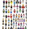 Image 1 : Homecoming Kids 48 Minifigures Building Bricks Community People with Accessories, Building Party Toy