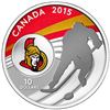 Image 1 : 2015 $10 Ottawa Senators - Pure Silver Coin