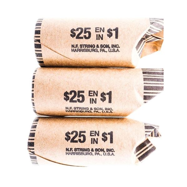 Lot 3 Rolls Canada $1 Coins, Unsearched - 75 Coins