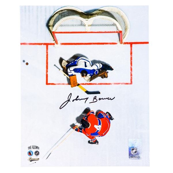 Johnny Bower Action 8 x 10 Photo -Autographed