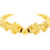 Image 2 : 24kt Gold Overlay Bead Bracelet - 2 PIXIU - Wealth"