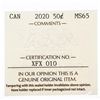 Image 3 : Canada,2020 50 Cents MS65 ICCS