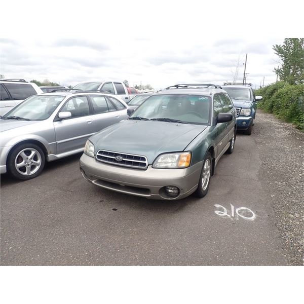 2001 Subaru Outback Speeds Auto Auctions