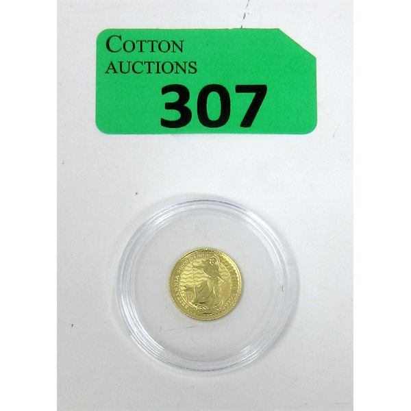 1/10 Oz .9999 Fine Gold 2023 Britannia Coin