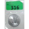 Image 1 : 1 Oz .9999 Silver 2021 Canada Maple Leaf Coin 