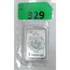 Image 1 : 1 Oz .999 Silver Scottsdale Lion Bar