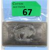 Image 1 : 1 Oz. .999 Fine Titanium USA Buffalo Investor Bar 