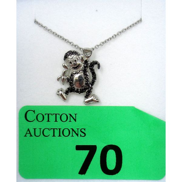 Black Diamond "Hanging Monkey" Pendant 
