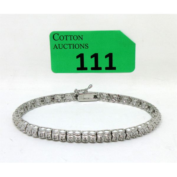 Half Carat Diamond Studded Tennis Bracelet 