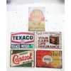 Image 1 : 5 New Metal Auto & Gas Theme Wall Signs - 8" x 12"