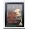 Image 1 : Framed Led Zeppelin "Stairway To Heaven" Poster 
