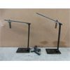 Image 1 : 2 New Aukey Home LED Black Desk Lamps - Light Adjustable