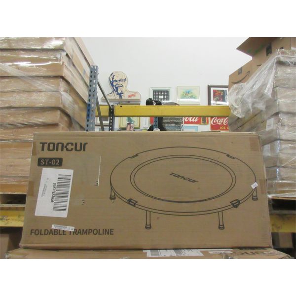 3 Toncur 40" Foldable Trampolines - Open Box