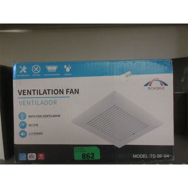 Techdrive Ventilation Fan - Model: TD-BF-04